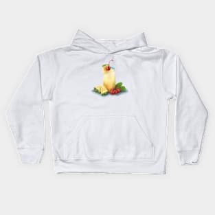 Pineapple cocktail Kids Hoodie